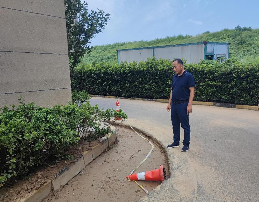 华球公司党委委员、副总经理祁红军到柳林安置区检查督导消防整改和验收工作